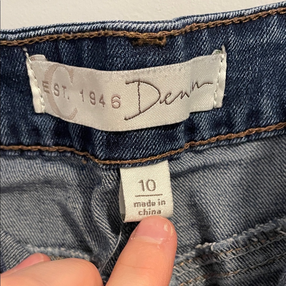 Denim Midi Skirt - Picture 2 of 8